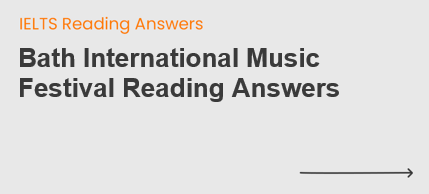 Bath International Music Festival Reading Answers